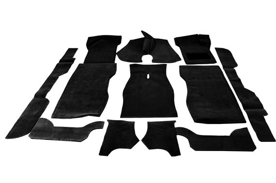 Carpet Set - RHD - Manual - Black - Triumph Dolomite - RT1092MANBLACK